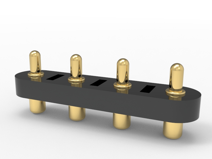 4 pin led connector, pitch 2.55~3.49 Compact design